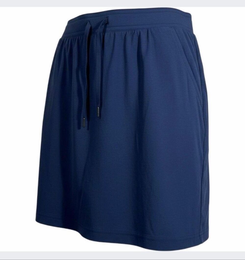 LL BEAN Navy Blue Vista Camp Skort-L